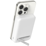 BELKIN 10k Qi2 MagSafe Compatible Powerbank with kickstand, White