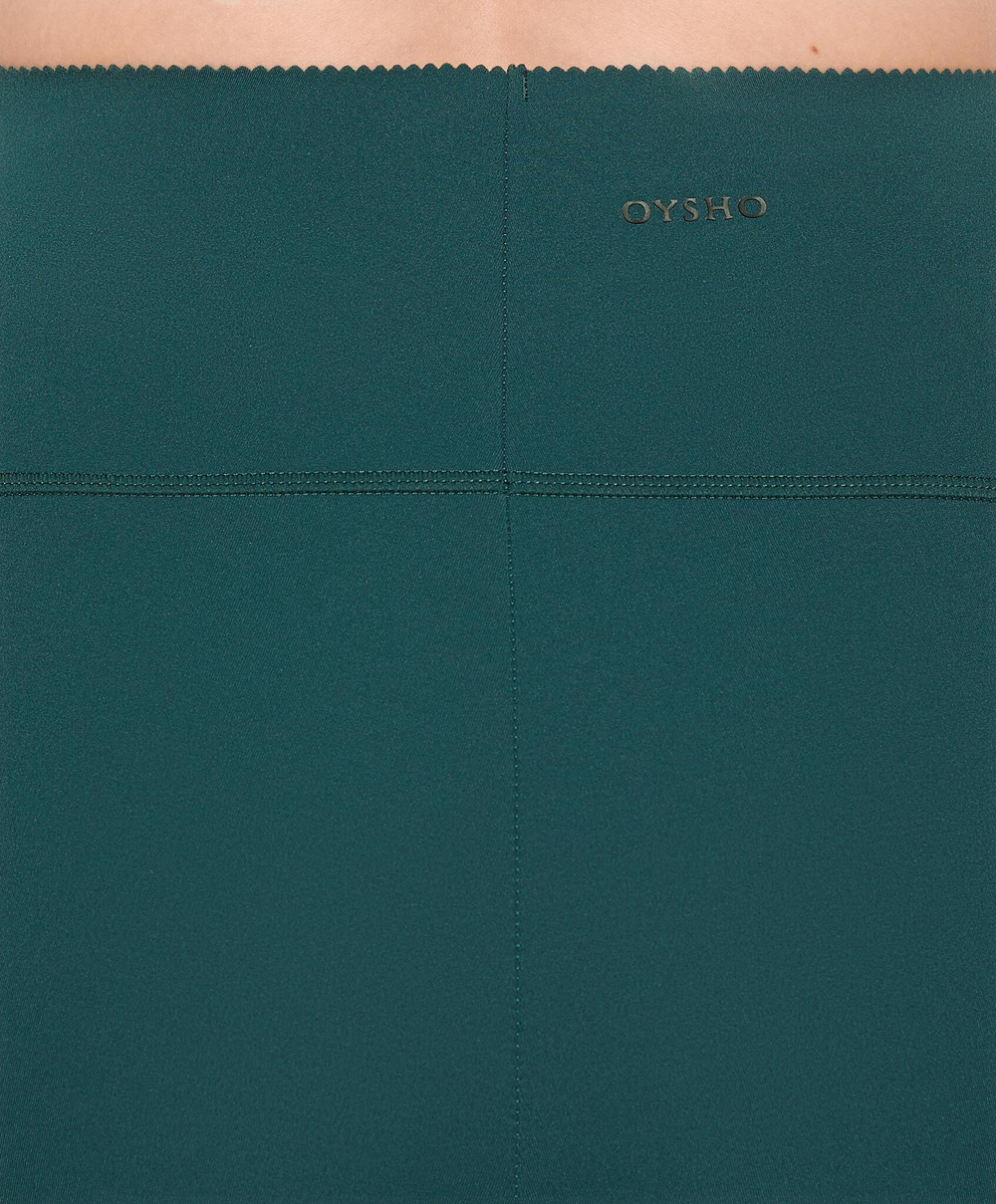 OYSHO Компрессионные легинсы Compressive Basic до щиколотки, длина 65 см, темно-зеленый