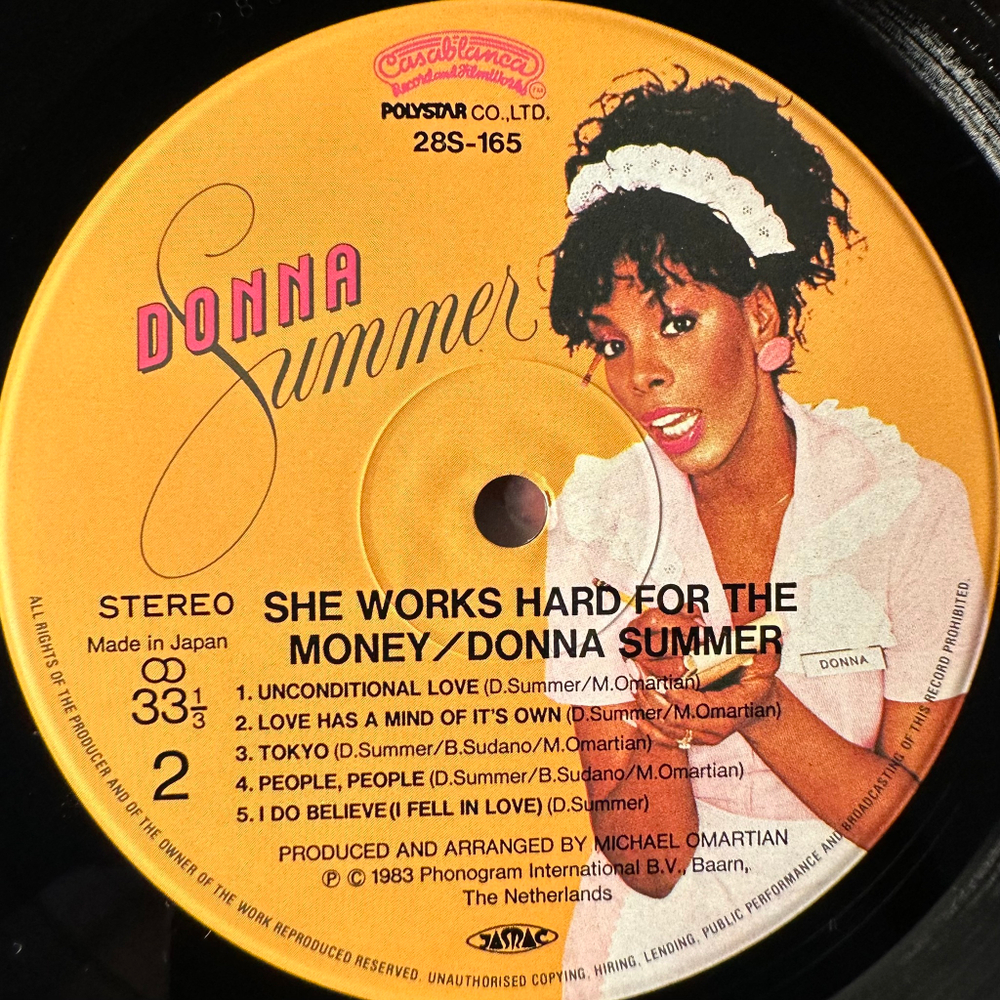 Donna Summer ‎– She Works Hard For The Money (Япония 1983г.)