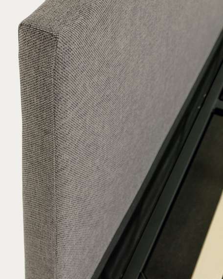 Кровать c подъемным механизмом Nahiri 160x200 см, серая