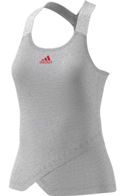 Женский топ теннисный Adidas Y-Tank Primeblue W - серый
