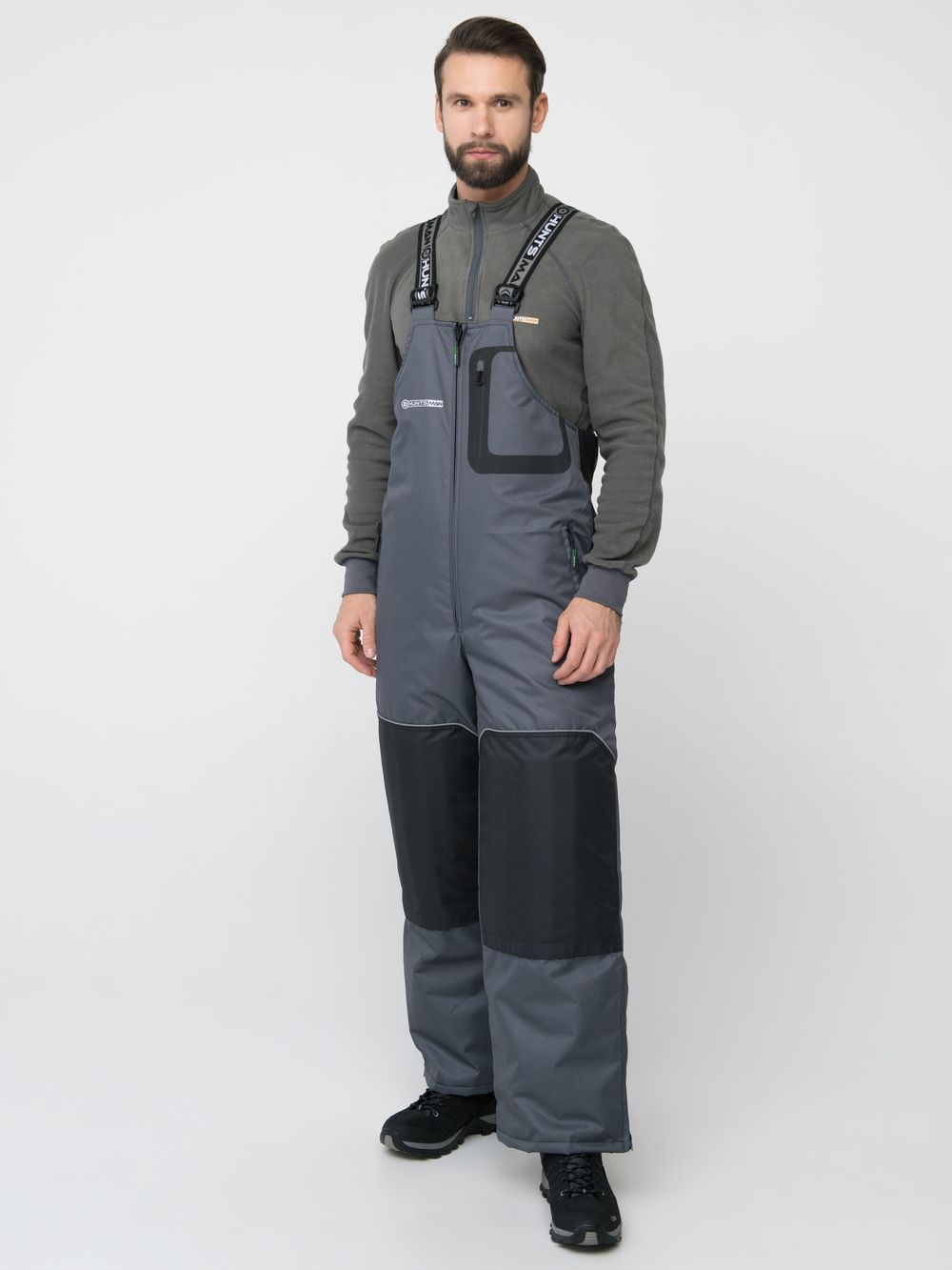 Костюм зимний Полюс LUX ткань Cell цвет Серый/Черный