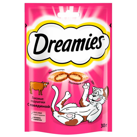 Лакомство для кошек Dreamies Говядина 30 гр