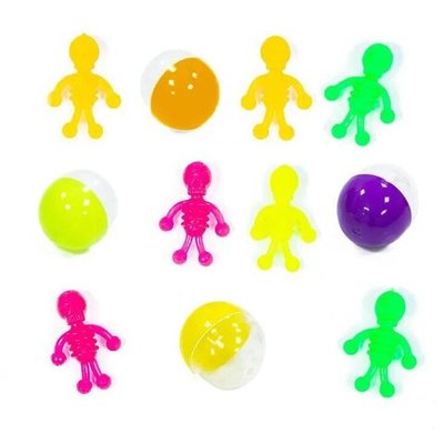 Игрушки в капсулах 34 мм "Скелеты тянучки" 250 шт/уп