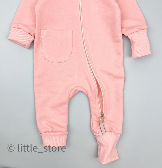 Комбинезон из футера "Simple" Персик