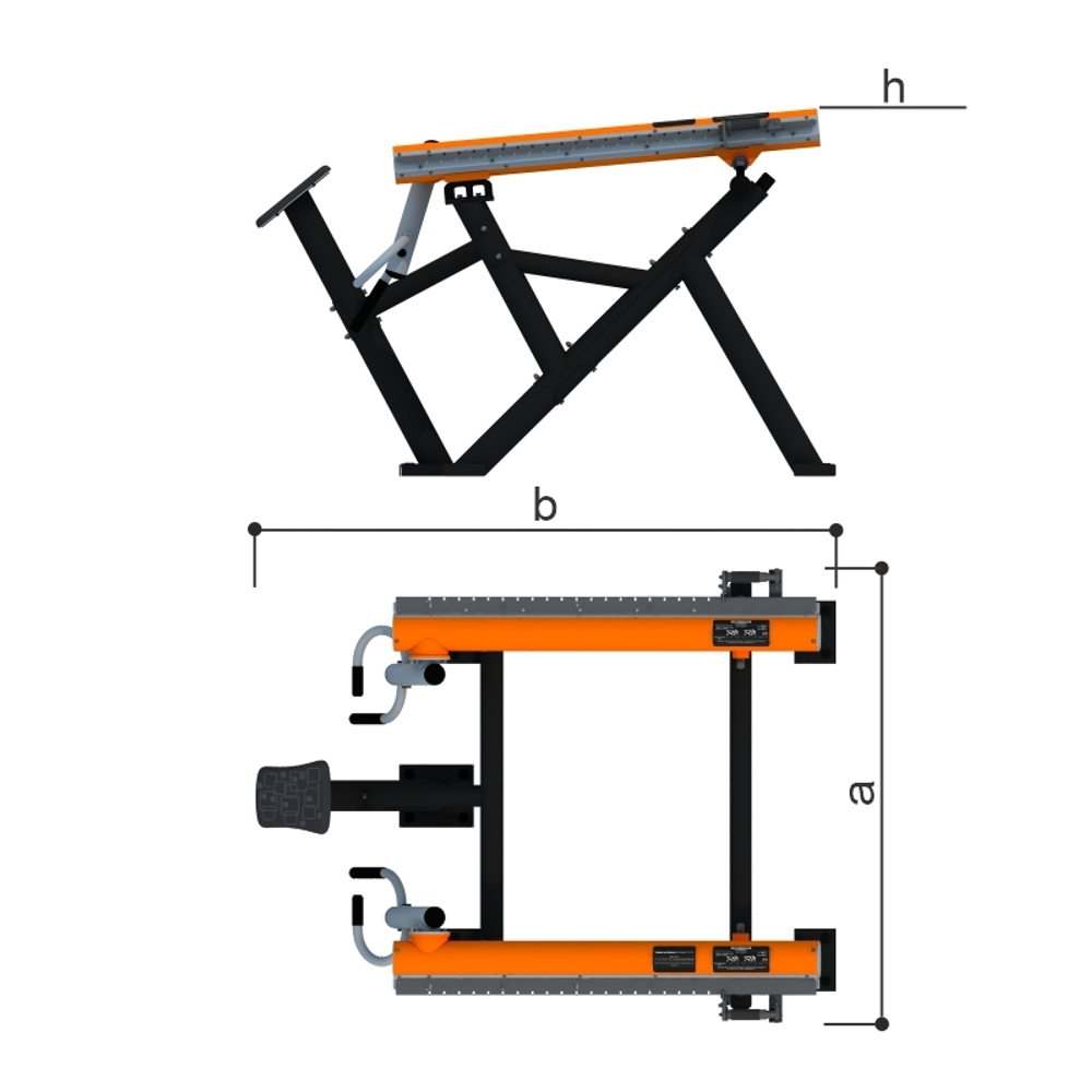 Уличный тренажер "Тяга к поясу стоя" Romana 211.07.00