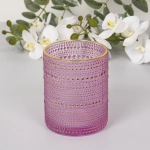 Подсвечник «Хрустальный блеск» 10*12,5 см, Лаванда