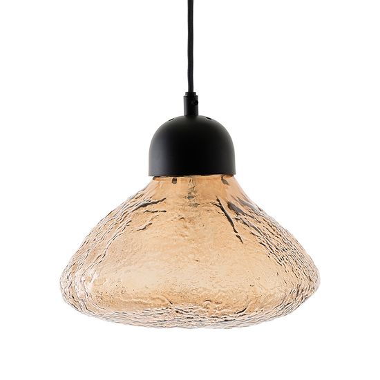 Светильник подвесной frozen light, D25 см, янтарный