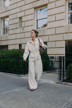 ZARA БРЮКИ WIDE LEG, ЭКРЮ