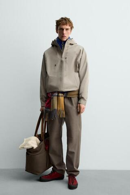 ZARA ТЕХНИЧНАЯ КУРТКА, МЯГКИЙ ЗЕЛЕНЫЙ