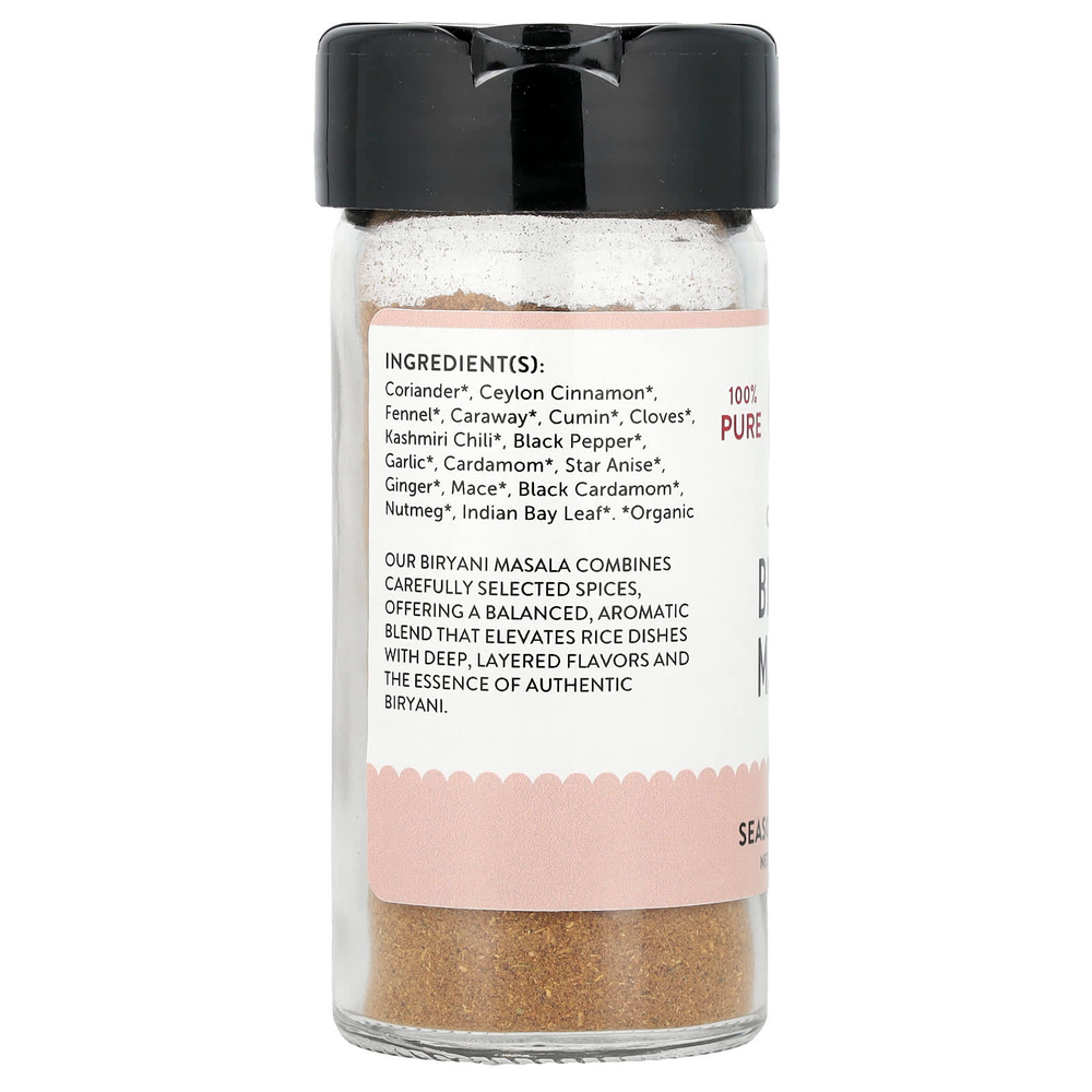 Pure Indian Foods, Органическая бириани масала, 62 г (2,2 унции)