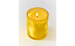 Zara Home Свеча ароматическая GINGER LEMON 155 г, растительный воск, аромат цитрусово-пряный свежий, Жёлтый