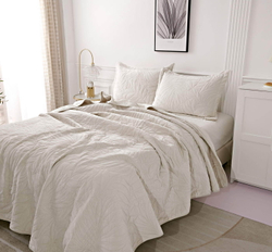 Покрывало 160х220 и наволочка 50х70 Sofi De MarkO Глория молочное