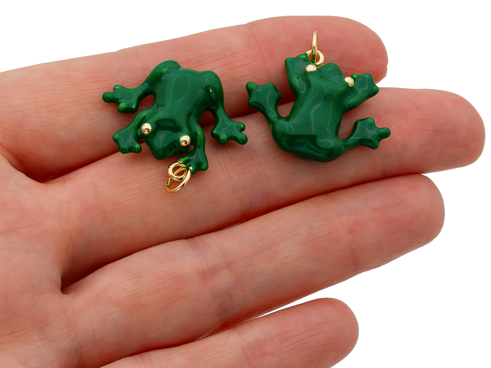 Подвеска "Лягушка" 21мм, эмаль