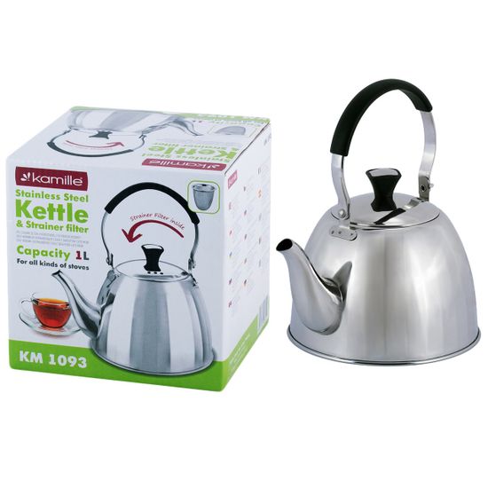 Чайник заварочный 1 л. из нержавеющей стали Kamille KM-1093