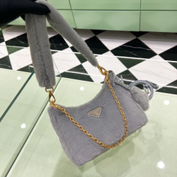 Prada Re-Edition Shearling Mini Bag