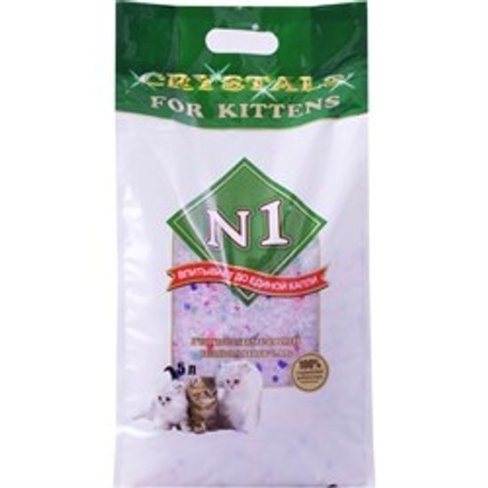 N1 Crystals for Kittens силикагелевый впитывающий N1 Crystals for Kittens силикагелевый впитывающий