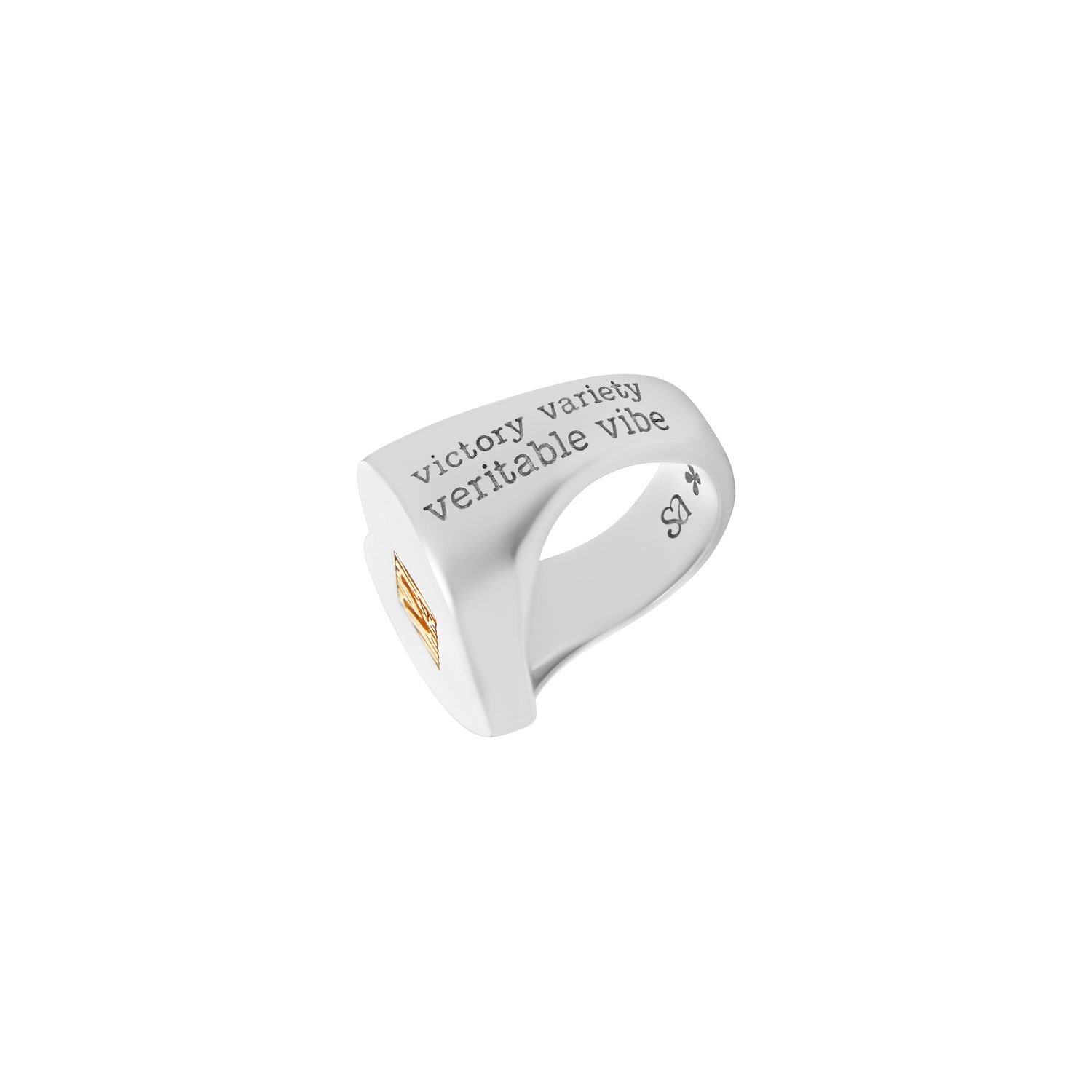 Кольцо Plain "V" Letter Ring by Astrovskaya x VLV
