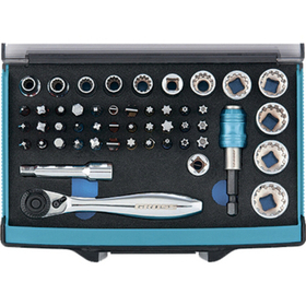 Трещотка с набором бит и торцевых головок, адаптер и удлинитель, 49 шт, Gross, 11600