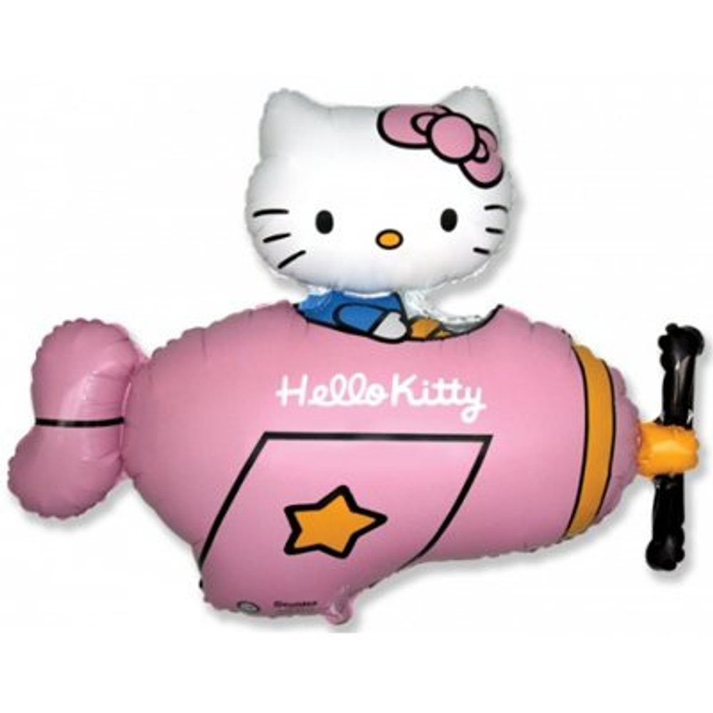 Hello Kitty, самолет розовый