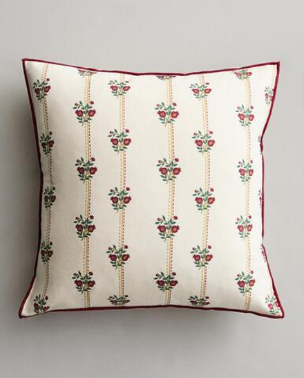 Zara Home наволочка декоративная из хлопка, экрю, в полоску, 45x45 см