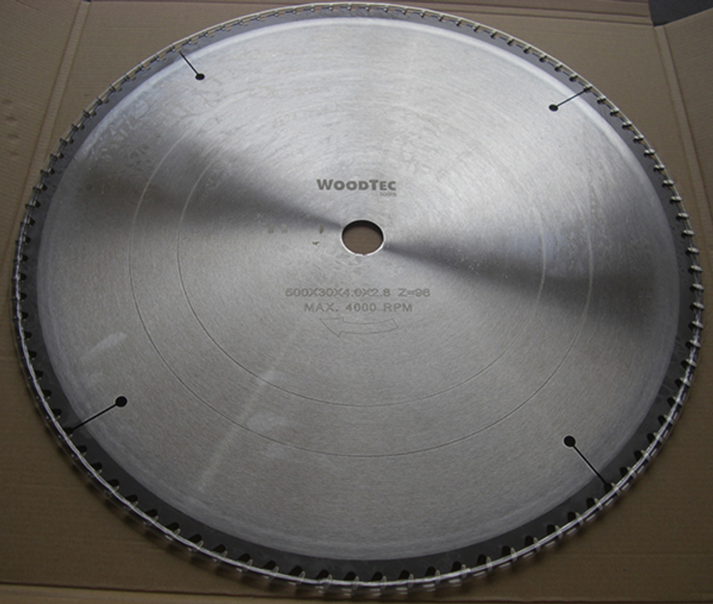 Пила дисковая Ø500 х 30 х 4,0/2,8 Z96 WZ WoodTec