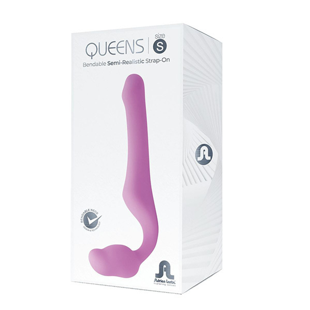Сиреневый безремневой страпон 14,5см Adrien Lastic Queens S