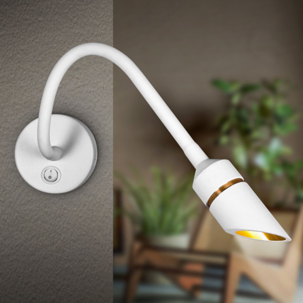 Светильник настенный ЭРА WL47 WH 3000K 3Вт IP20 белый | Настенная подсветка