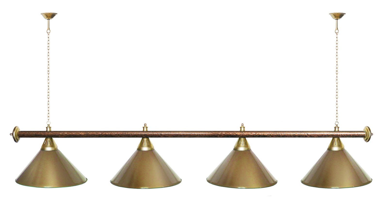 Лампа STARTBILLIARDS 4 пл. (плафоны зеленые,штанга золотая,фурнитура золото) фото №56