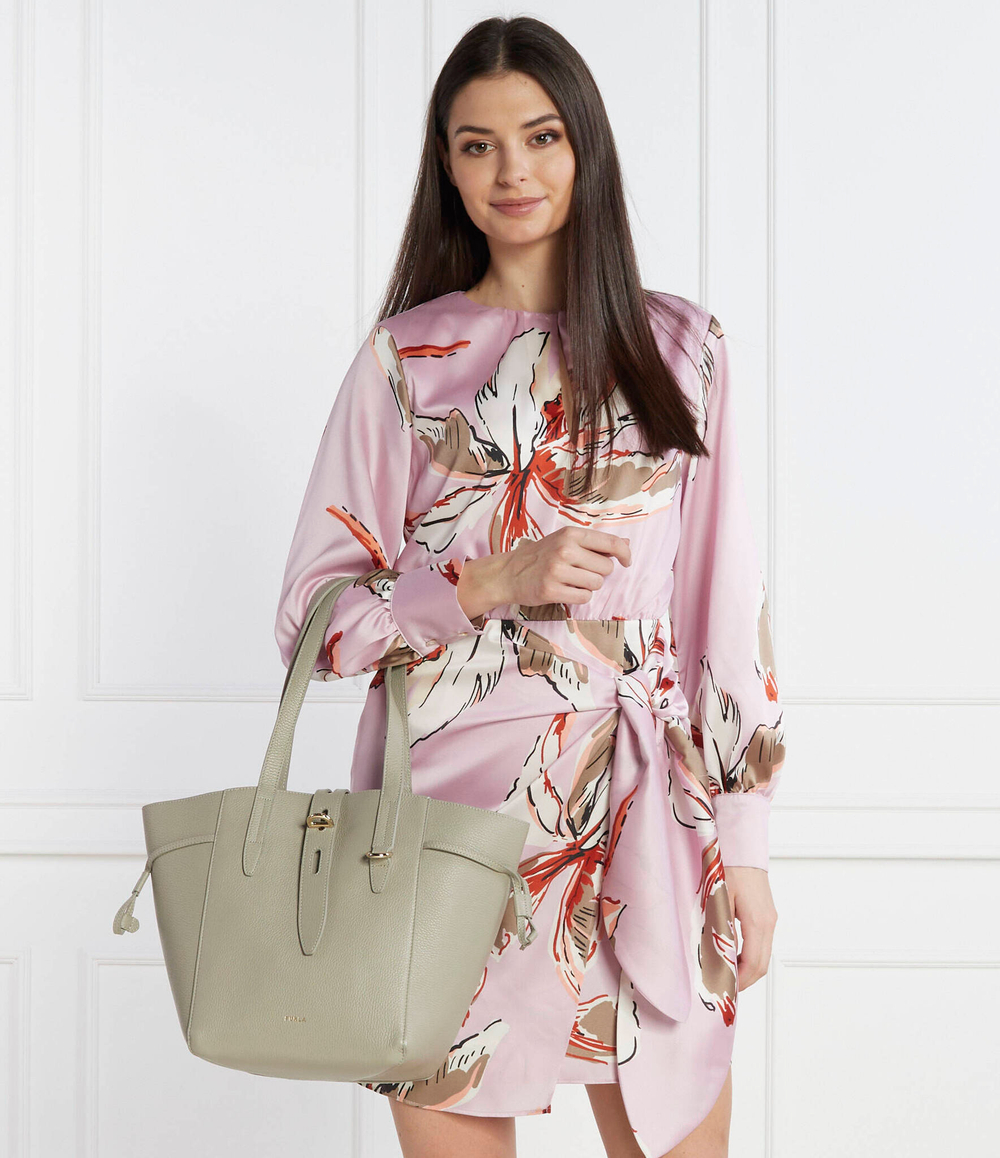 Кожаная сумка-шопер NET Furla - серый(BZT0FUA HSF000)