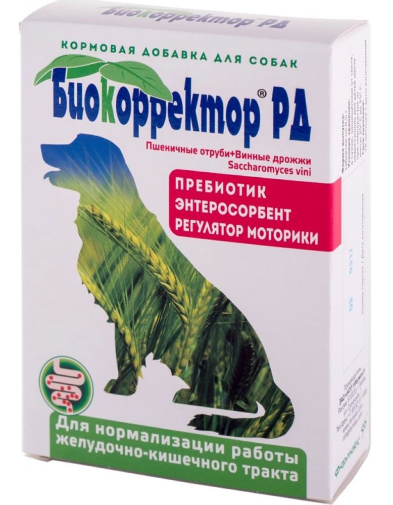 Кормовая добавка Биокорректор РД для собак для нормализации работы ЖКТ - 60 таблеток