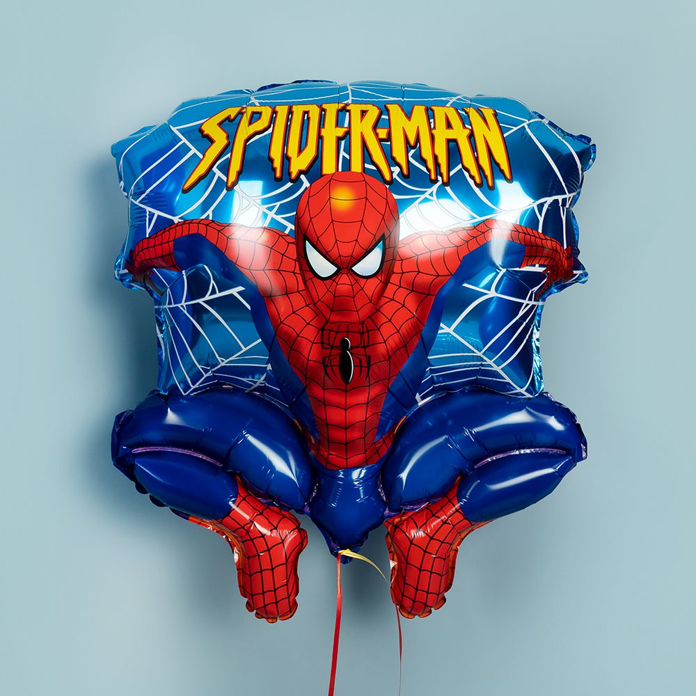 Шар (26''/66 см) Фигура, Человек Паук в прыжке, 1 шт. в уп.