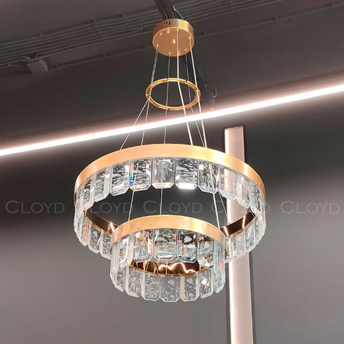 Люстра Cloyd STRAVINSKY-A C2 / Ø58 см - трос - латунь (арт.10752)