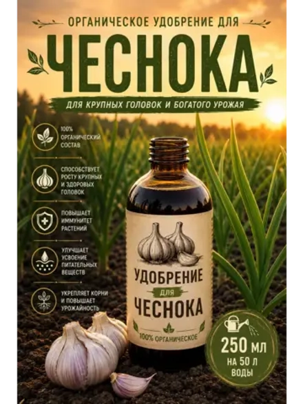Удобрение для чеснока органическое 250 мл