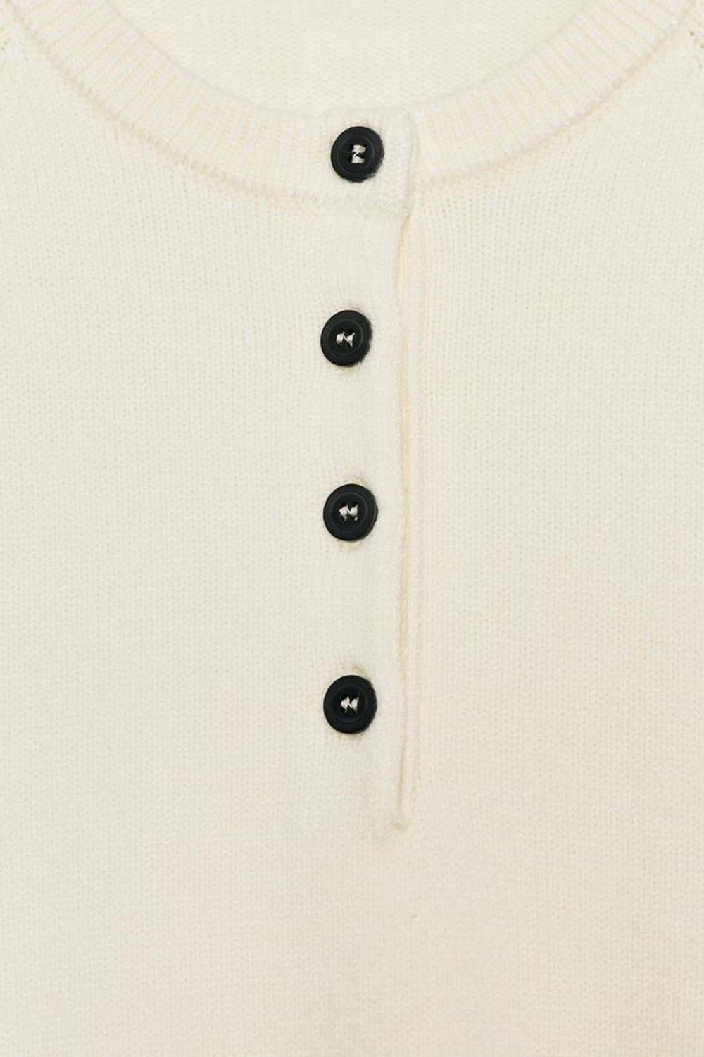 ZARA СВИТЕР С ШИРОКИМИ РУКАВАМИ, ЭКРЮ