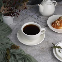 Чайная пара 300 мл белая d 10,5 см h6,8 см фарфор P.L. Proff Cuisine [4]