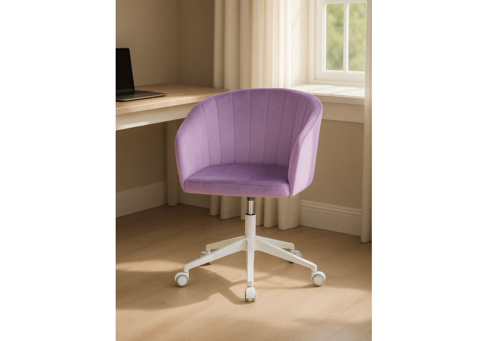 Офисное кресло Woodville Тибо сиреневый