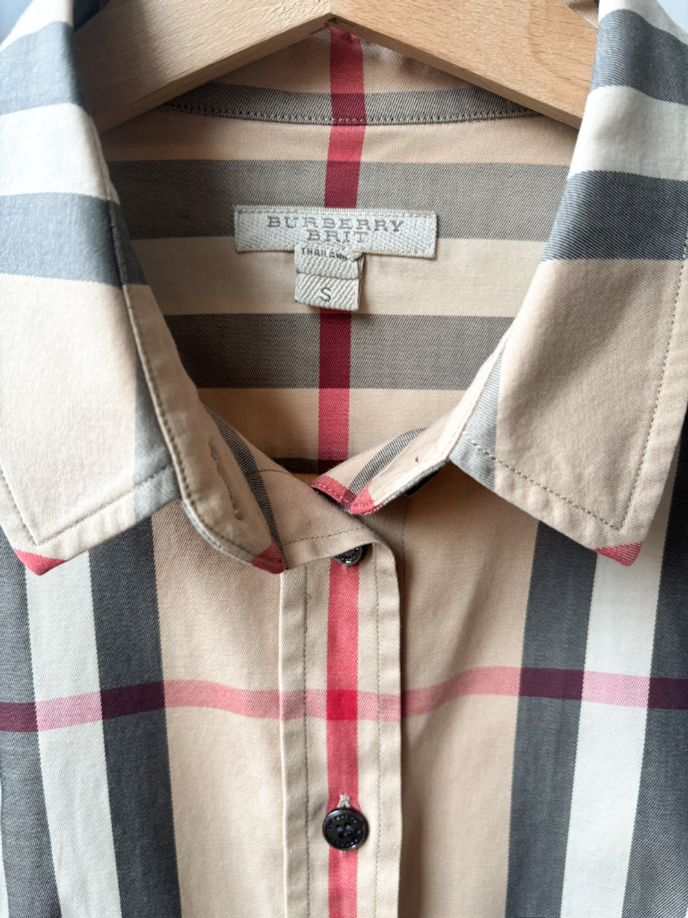 Клетчатая рубашка Burberry , XS-S