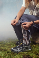 Юбка Nothomme Blue Side-Drawstring Workwear Fishtail Skirt "Blue Gray"