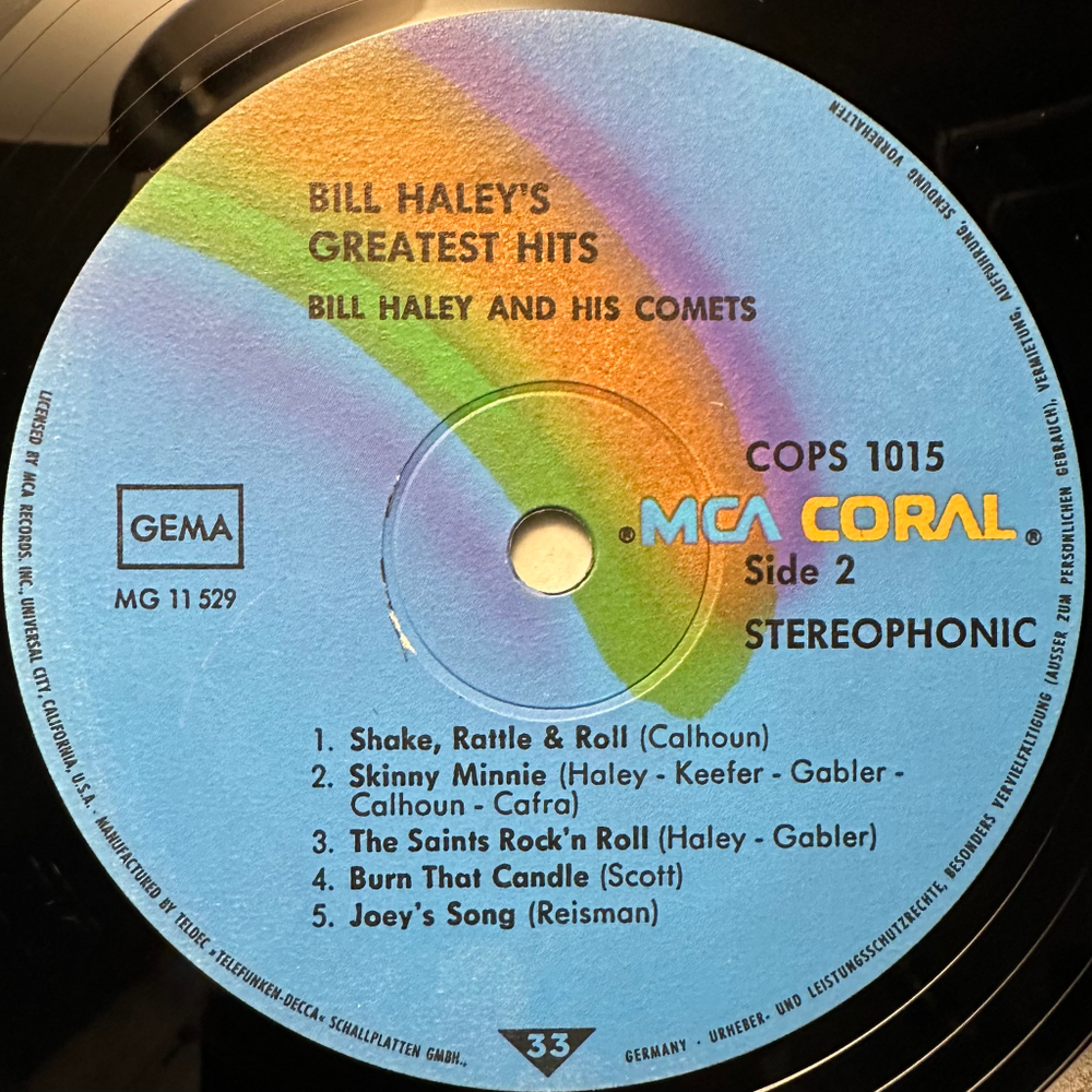 Bill Haley And His Comets - Bill Haley's Greatest Hits! (Германия)