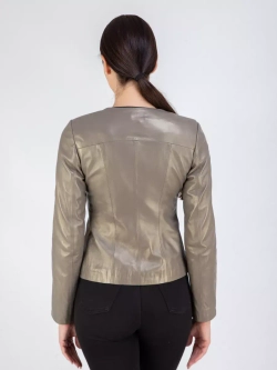 Кожаная куртка демисезонная на молнии