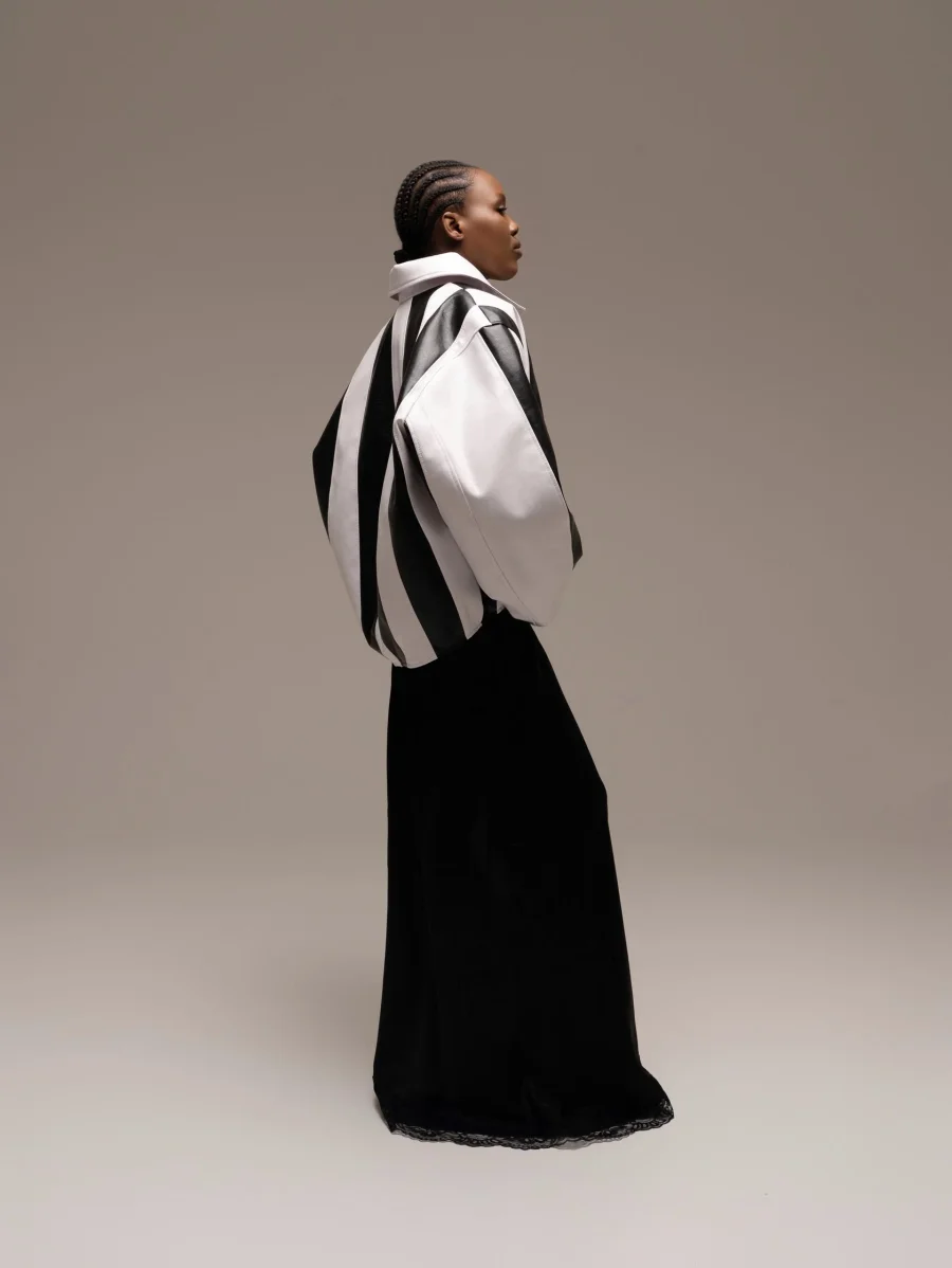 Куртка 4B, Черно-белая