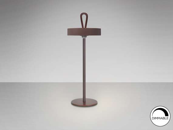 Настольная лампа Gong LED с отделкой Corten