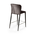 Стул полубарный Albert, бархат антрацит 14/опора конус