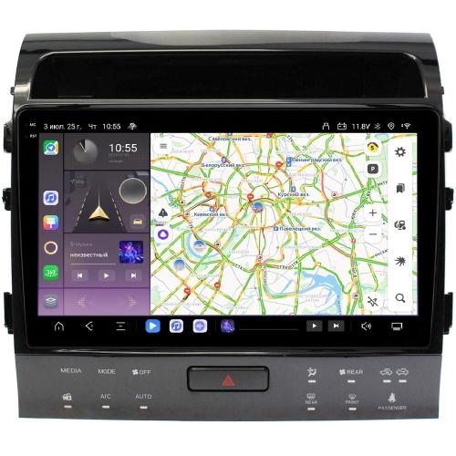Магнитола для Toyota Land Cruiser 200 2007-2015 (рамка 10, климат на ШГУ) - Kuberg OL-1620-2-ABC QLed+2K, Android 13, Быстрейшая, CarPlay, 4G SIM-слот