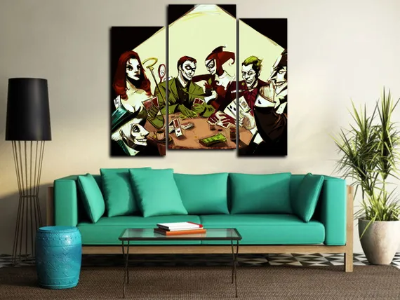 Модульная картина "Ночь покера"