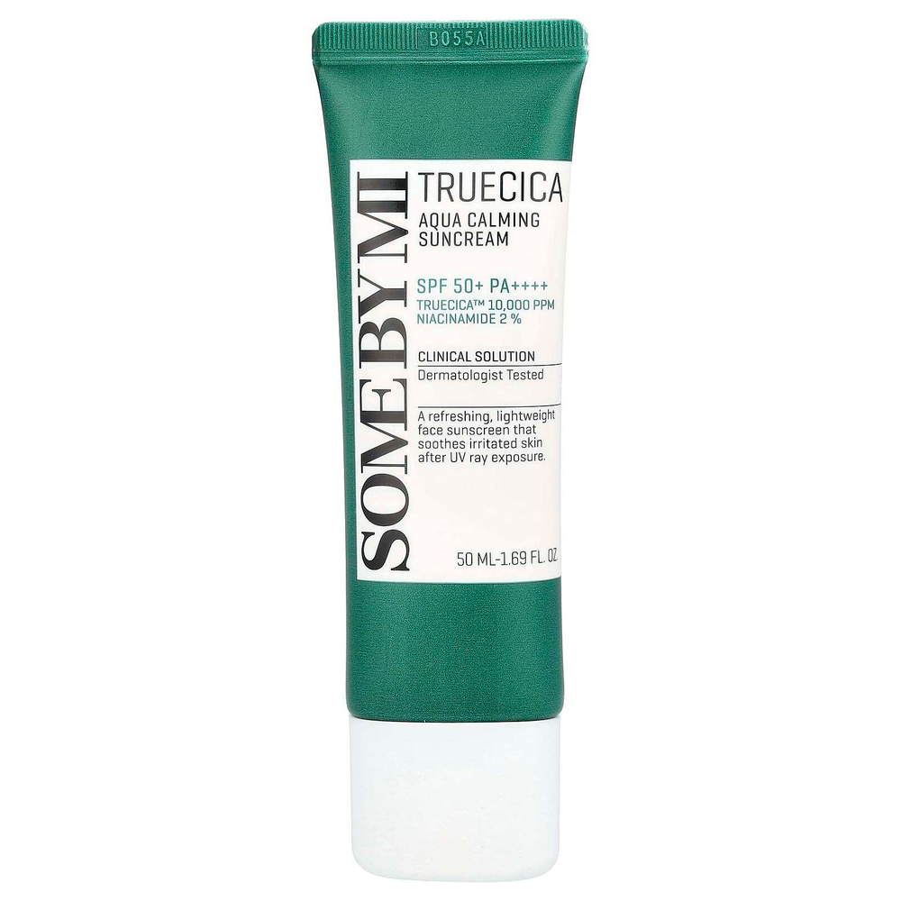 SOME BY MI, Truecica, увлажняющее и успокаивающее солнцезащитное средство, SPF 50+ PA++++, 50 мл (1,69 жидк. унции)
