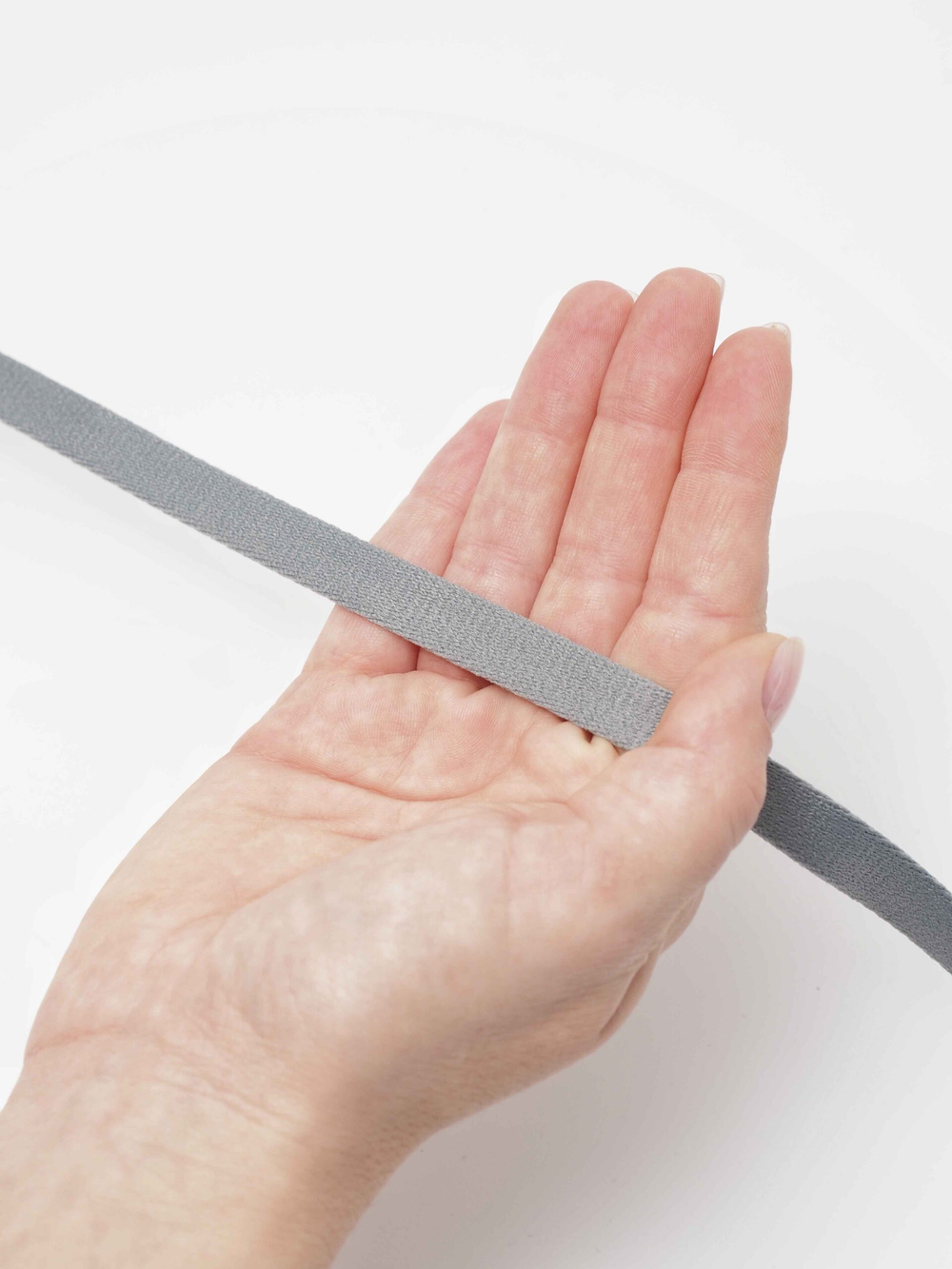 Туннельная лента темно-серая бесшовная ширина 10 мм