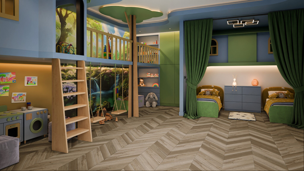 LVT-плитка Damy Floor DF05-Ch-LVT Сен-Жермен/Saint-Germain