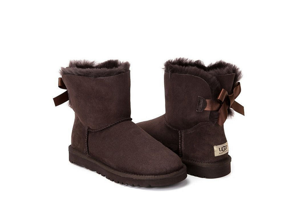 UGG Bailey Bow Mini Chocolate